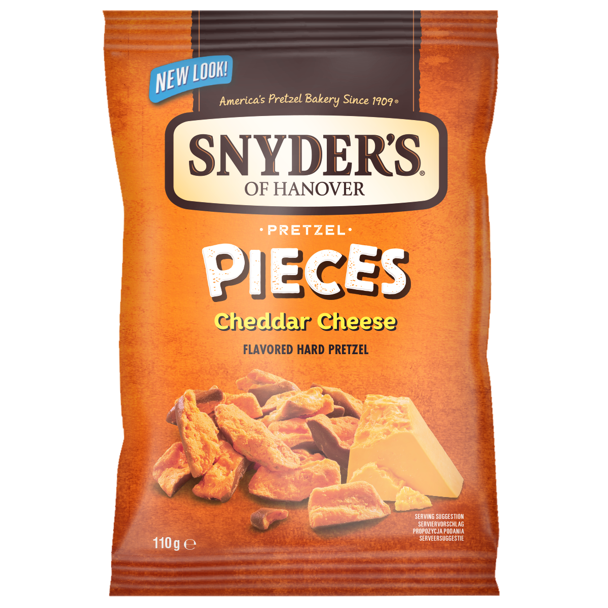 Snyders Pretzel Pieces Cheddar Cheese NK 10 x 110g