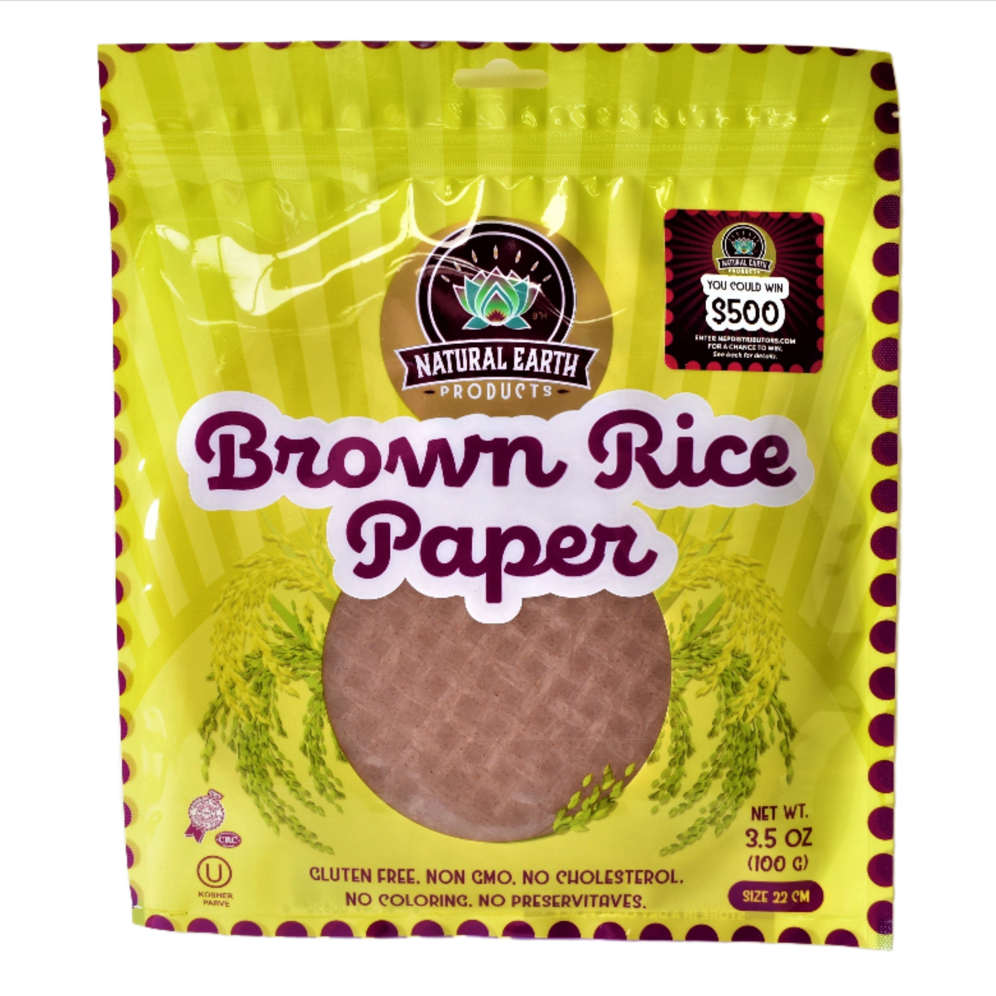 Natural Earth Products Brown Rice Paper 6 x 100g