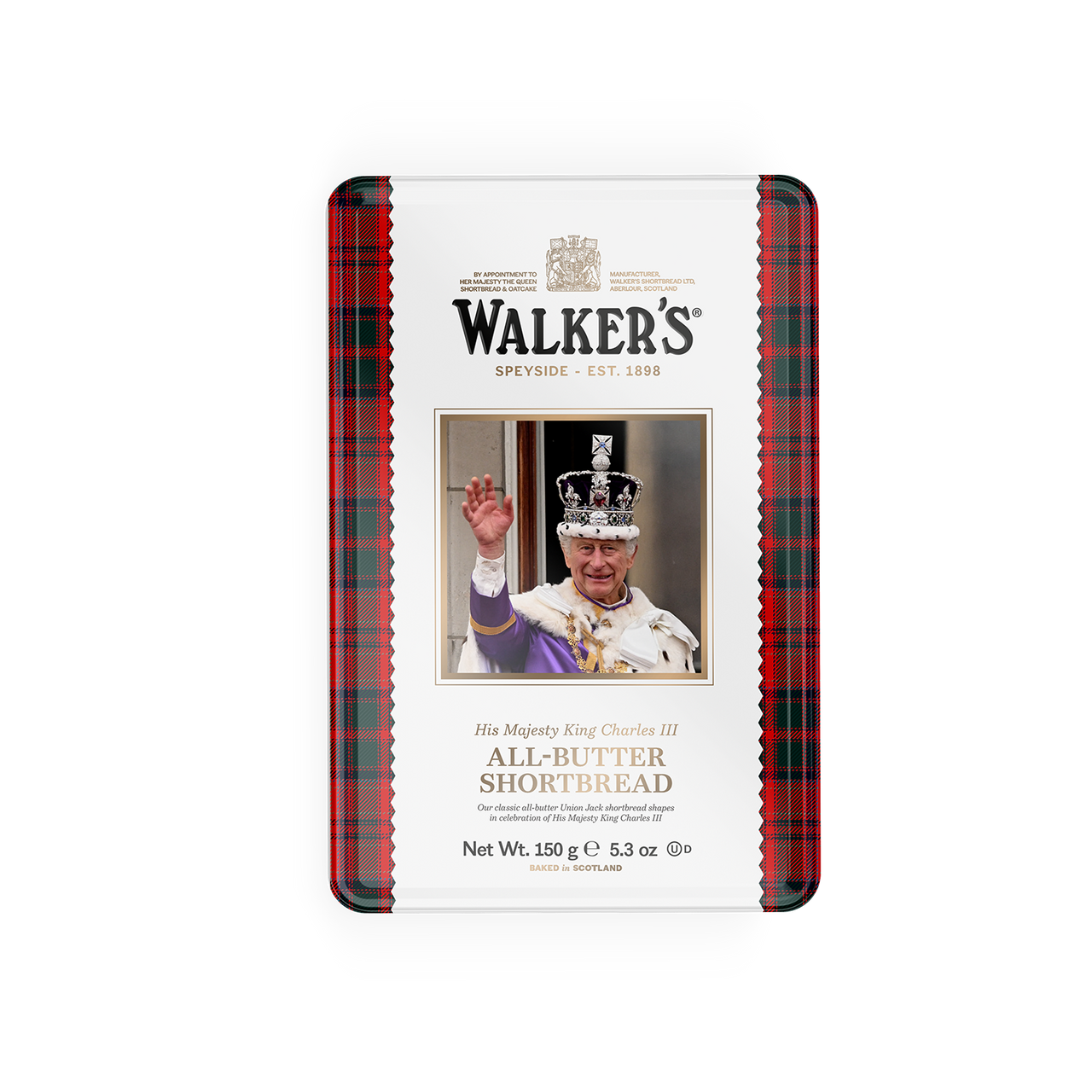 Walkers  Royal Tin - King Charles III 12 x 150g