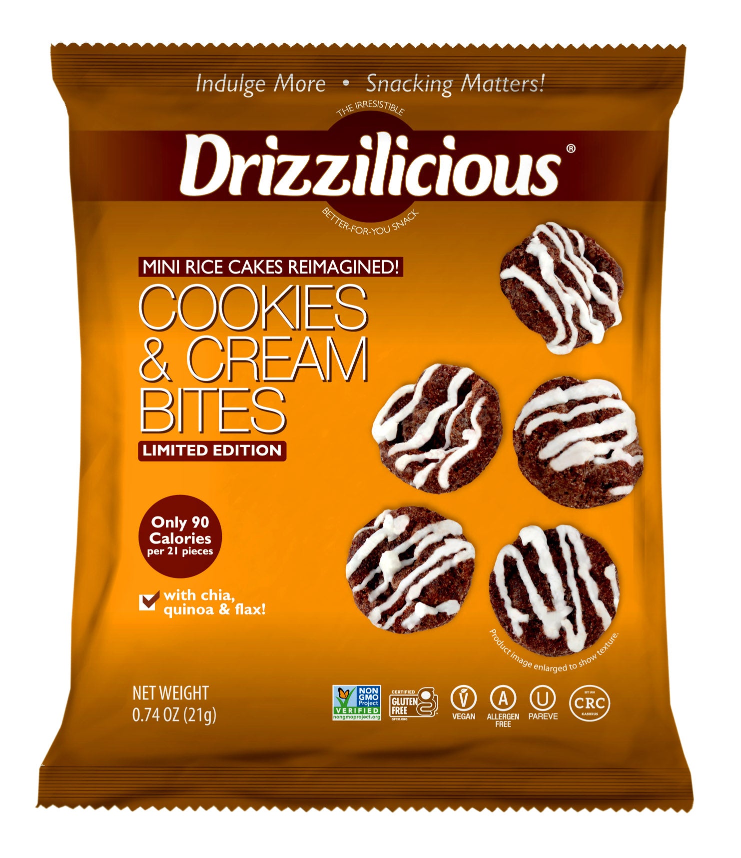 Drizzilicious  SMALL Cookies & Cream 80 x 21g