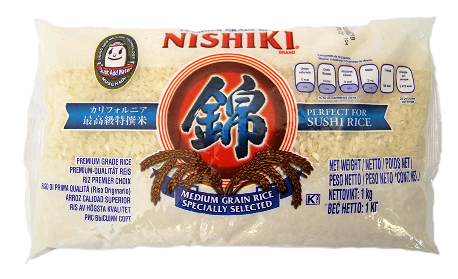 Nishiki Sushi Rice 12 x 1kg