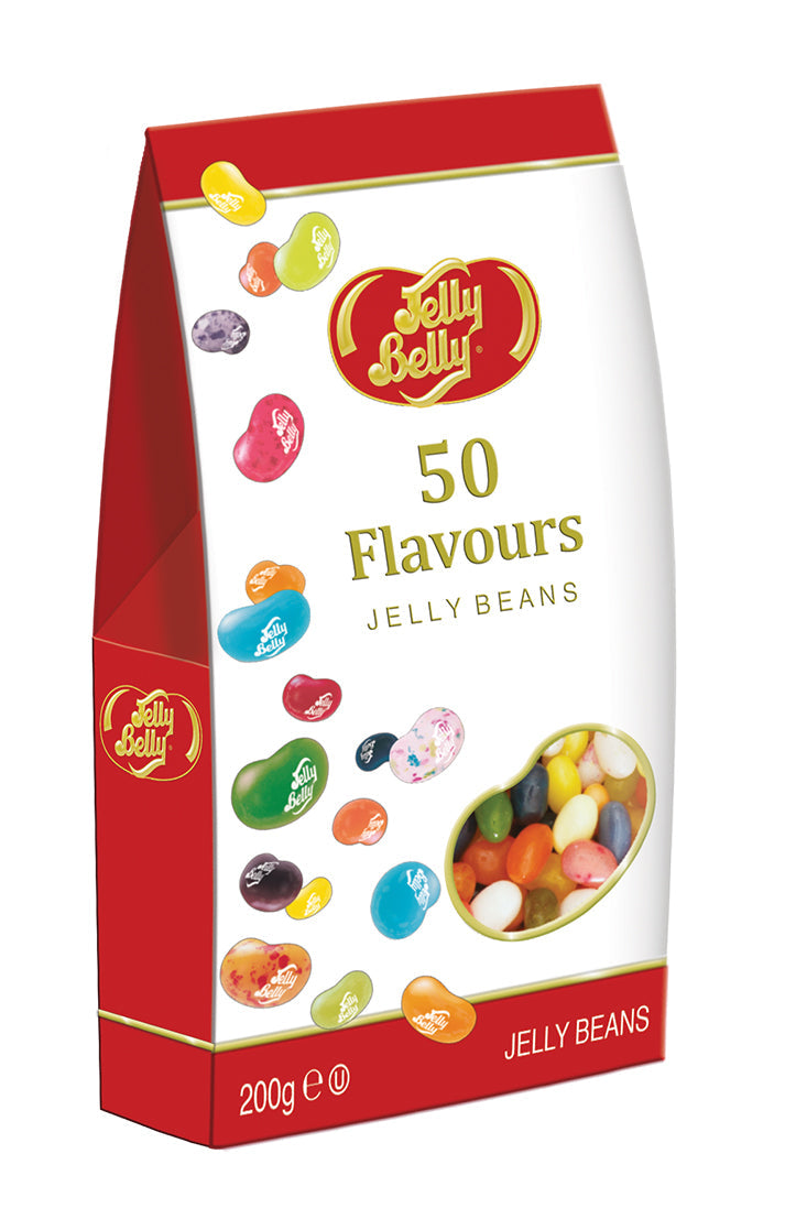 Jelly Belly 50 Flavours Gable Gift Box 12 x 200g