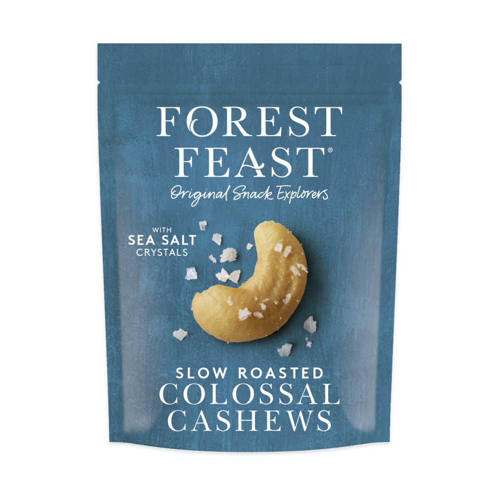 Forest Feast Sea Salt Colossal Cashews  NK 8 x 120g