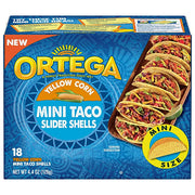 Ortega Mini Taco Slider Shells 6 x 126g (4.4oz)