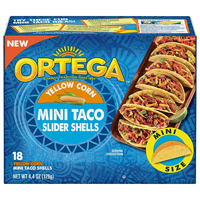 Ortega Mini Taco Slider Shells 6 x 126g (4.4oz)