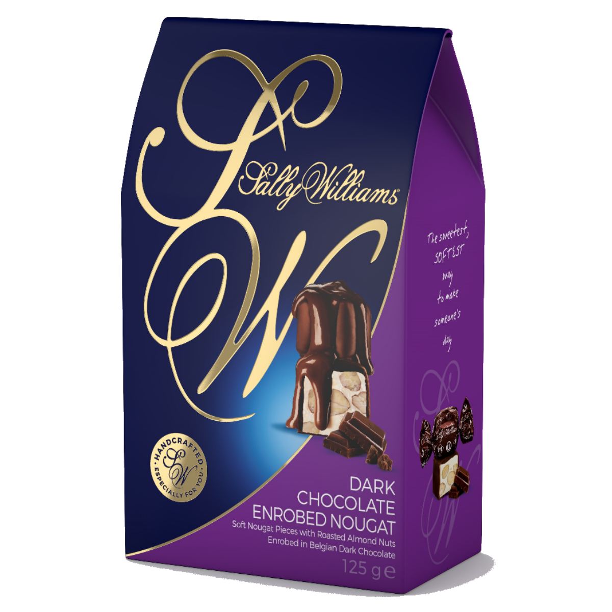 Sally Williams GIFT BOX Nougat Dark Chocolate  10 x 125g
