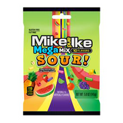 Mike & Ike  Mega Mix Sour Peg Bag 5oz 12 x 141g