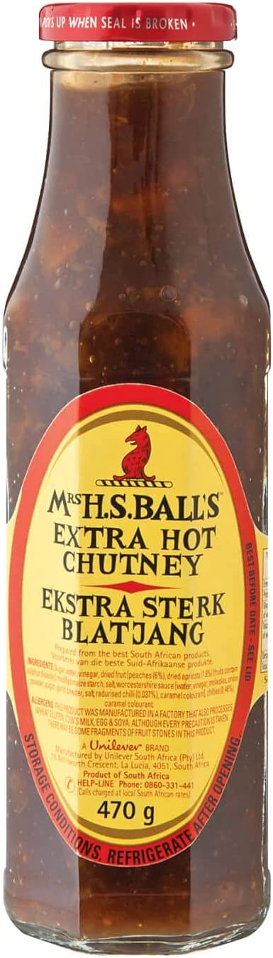 Mrs Balls Chutney Extra Hot 8 x 470g
