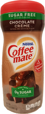 Coffee Mate Powder Sugar Free Creamy Chocolate 6 x 289.1g (10.2oz)