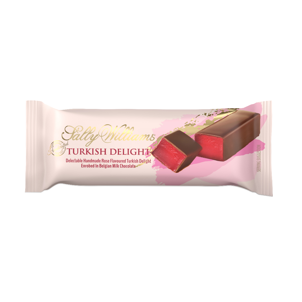 Sally Williams  Turkish Delight Rose Chocolate Bar Dairy 10 x 70g