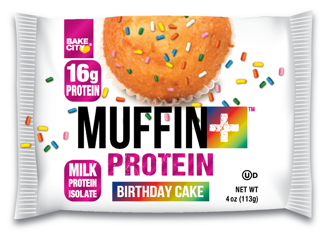 Bake City Muffin + Protein Birthday Cake  6 x 113g (4oz)