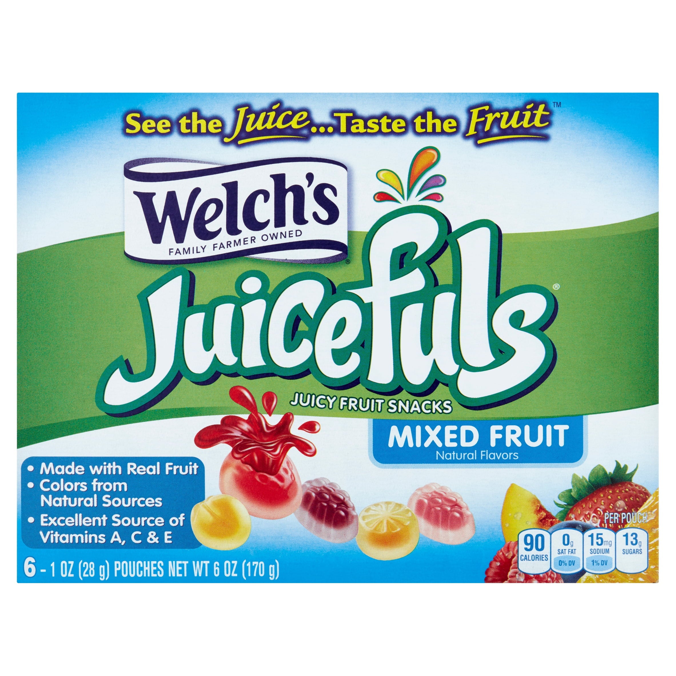 Welchs Juicefuls Mixed Fruit 8 x 170g (6oz) NK
