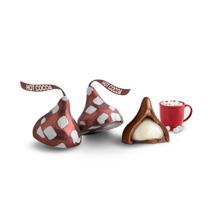 BULK Hershey's Kisses Hot Cocoa Flavored Milk Chocolate 1kg