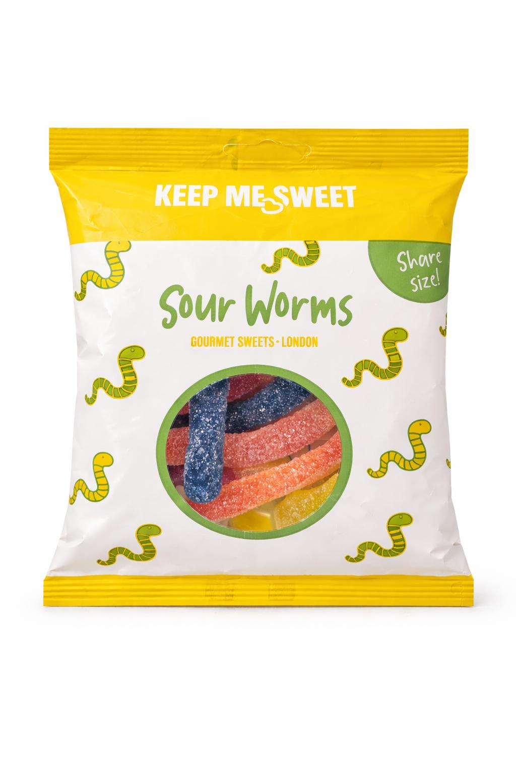 Keep Me Sweet Sour Worms  14 x 150g