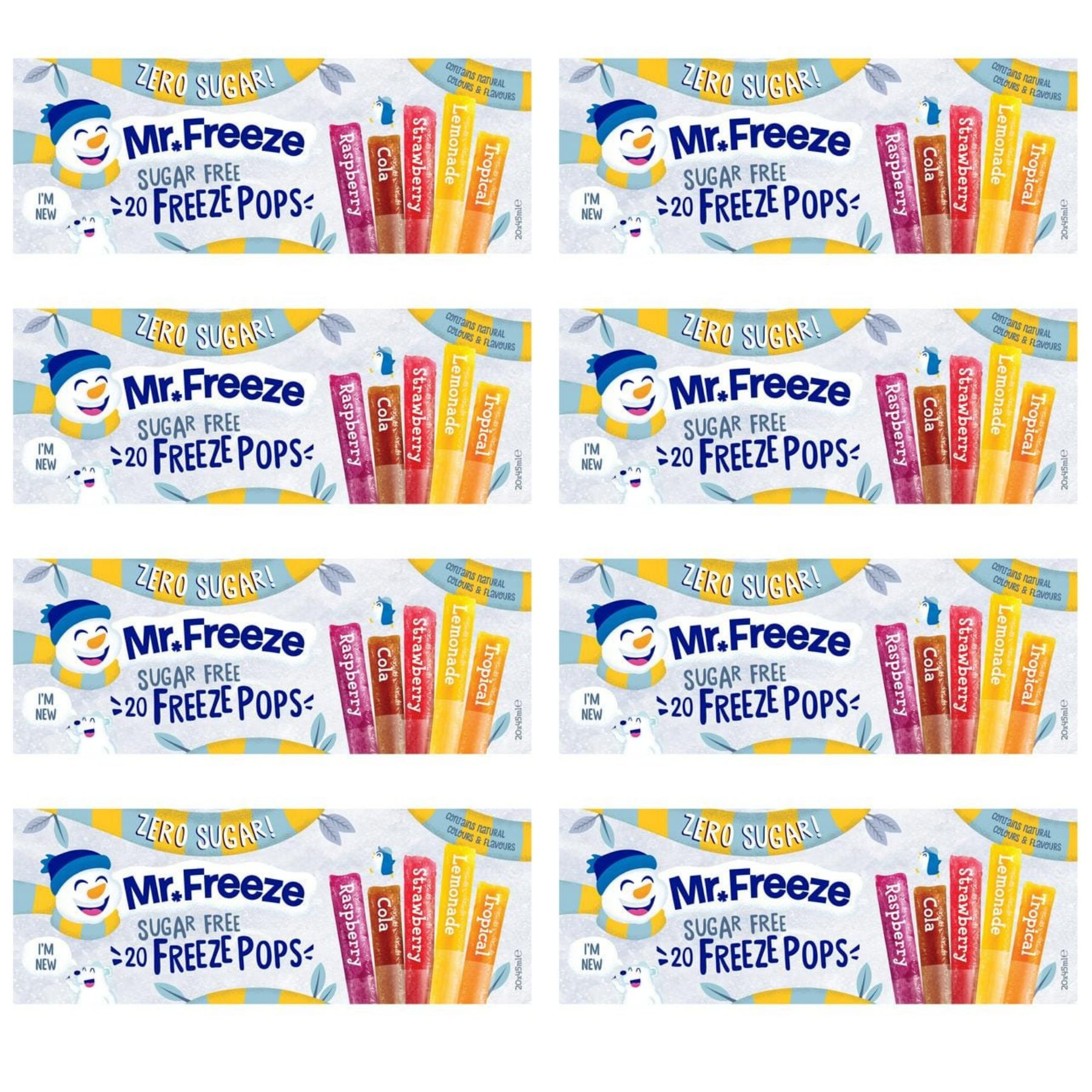 Mr Freeze MULTIPACK Sugar Free 8 x 20 x 45ml