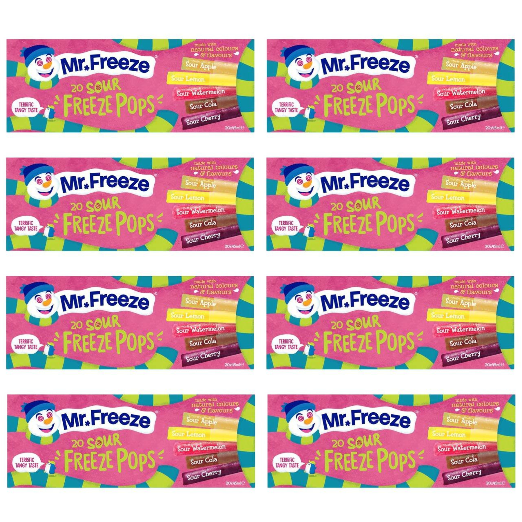 Mr Freeze MULTIPACK Sours 8 x 20 x 45ml