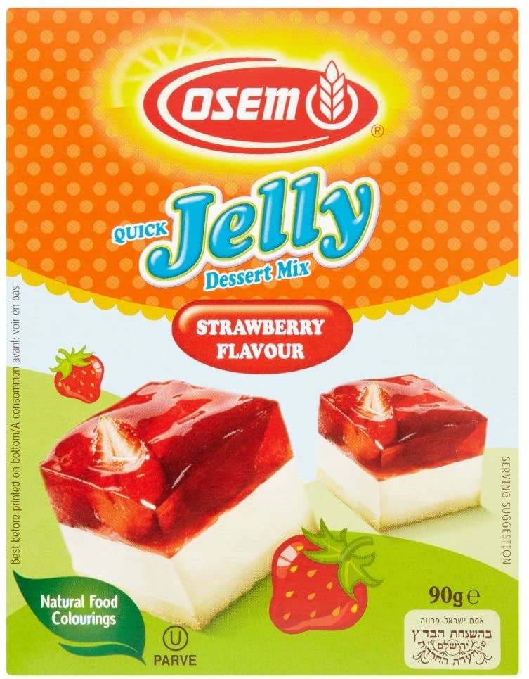 Osem Strawberry Quick Jelly Dessert 12 x 90g