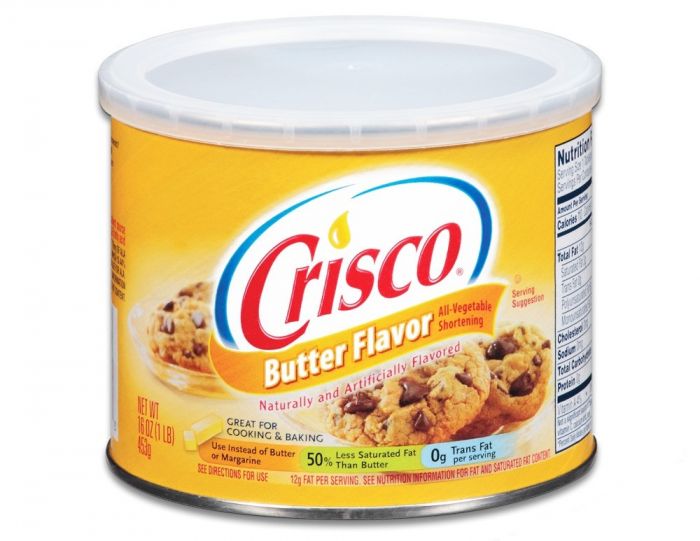 Crisco All Vegetable Shortening Butter Flavour 12 x 453g (16oz)
