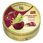 Cavendish & Harvey DROPS Duo Fruit Cherry filled Lime NK 9 x 175g