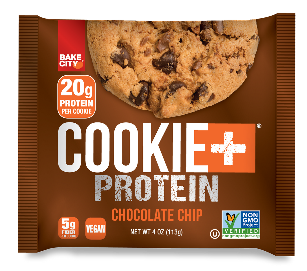 Bake City Cookie + Protein  Display Chocolate Chip  12 x 113g (4oz)