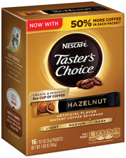 Nescafe Sachets Hazelnut Coffee 8 x 16 x 28g