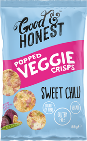 Good & Honest Chips Veggie Chickpea, Sweet Potato & Pea Salt Sweet Chilli 8 x 85g