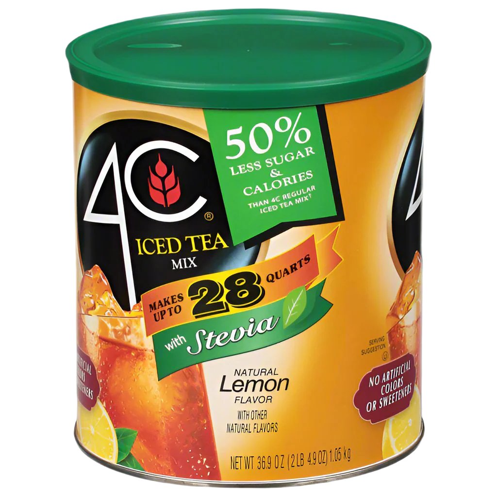 4C Iced Tea Lemon with Stevia 3 x 1.05kg (36.9oz)