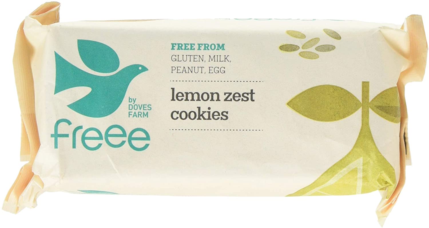 Doves Farm GF Cookies Lemon Zest 12 x 150g
