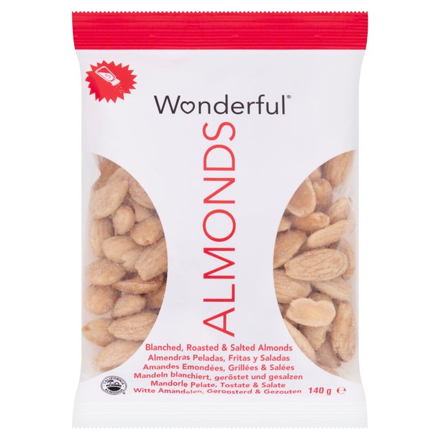 Wonderful Almonds Blanched Roasted & Salted 8 x 140g