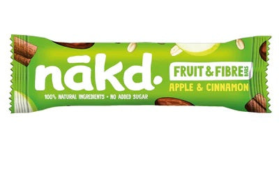 Nakd Bars Fruit & Fibre Apple & Cinnamon 16 x 44g