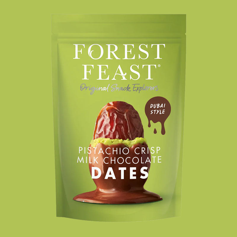 Forest Feast Pistachio Crisp Milk Chocolate Dates  NK 6 x 120g