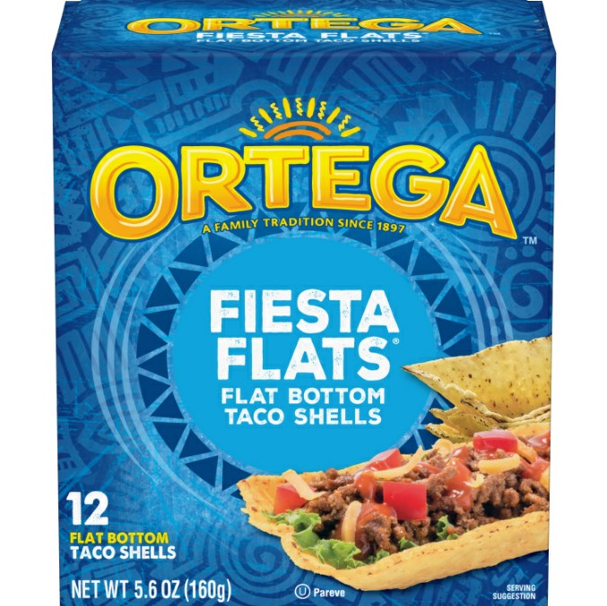 Ortega Fiesta Taco Flats 6 x 160g