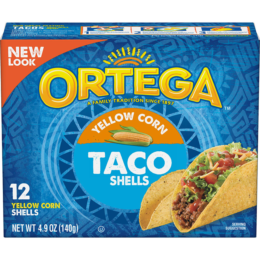 Ortega Yellow Taco Shell 6 x 140g (4.9oz)