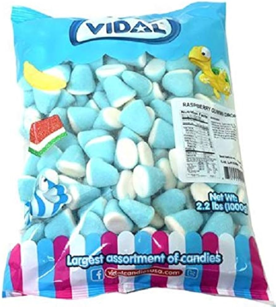 Vidal Blue Raspberry-Cream Drops 20 x 500g