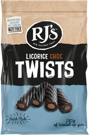 RJ'S Natural Soft Eating Licorice Choc Twist NK 12 x 280g