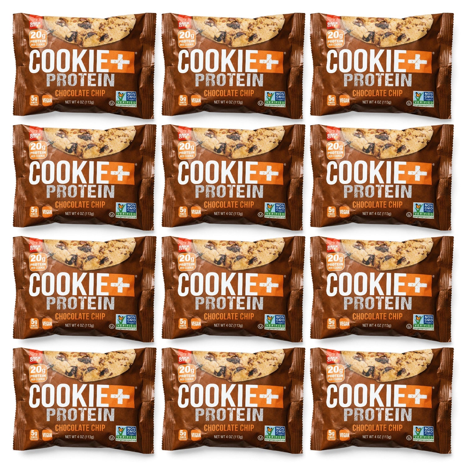 Bake City Cookie + Protein  Display Chocolate Chip  12 x 113g (4oz)
