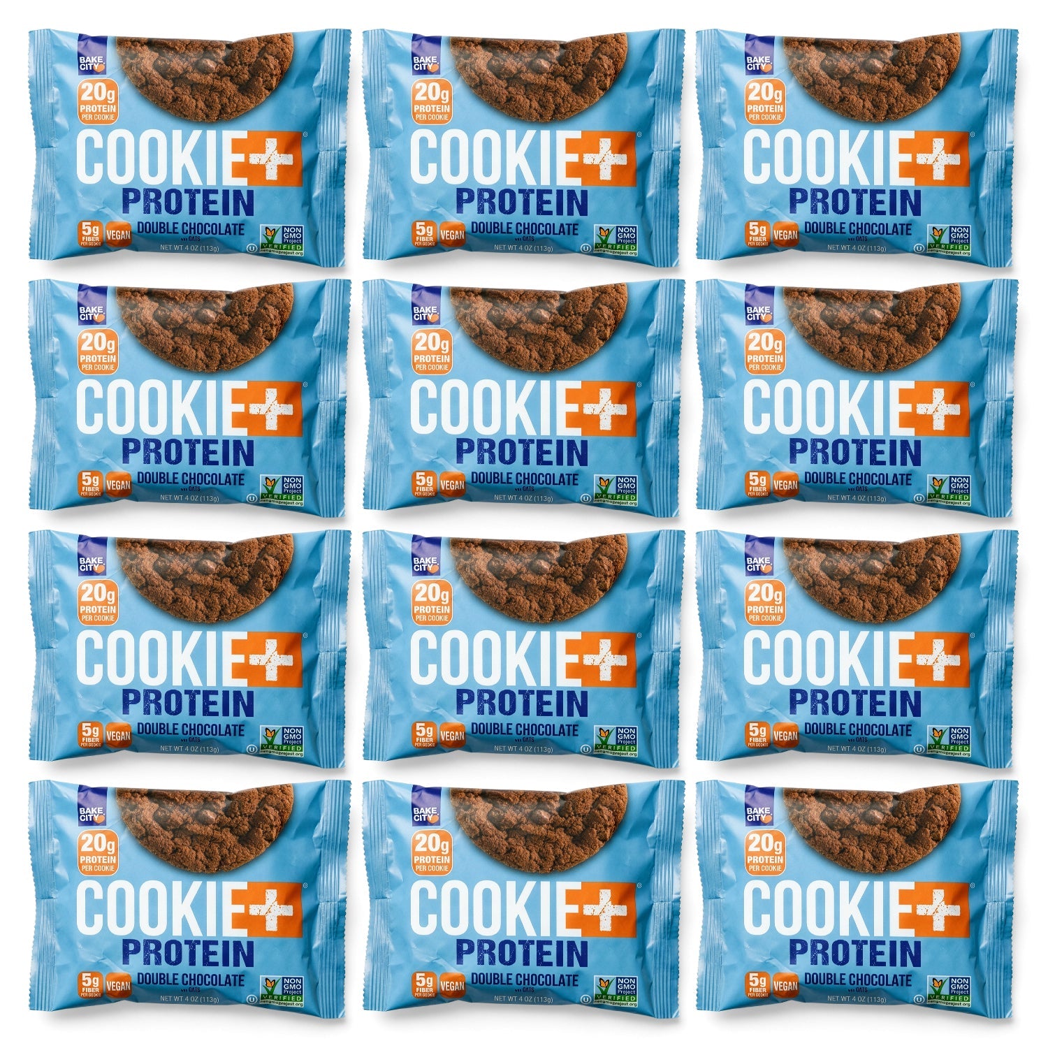 Bake City Cookie + Protein Display Double Chocolate  12 x 113g (4oz)