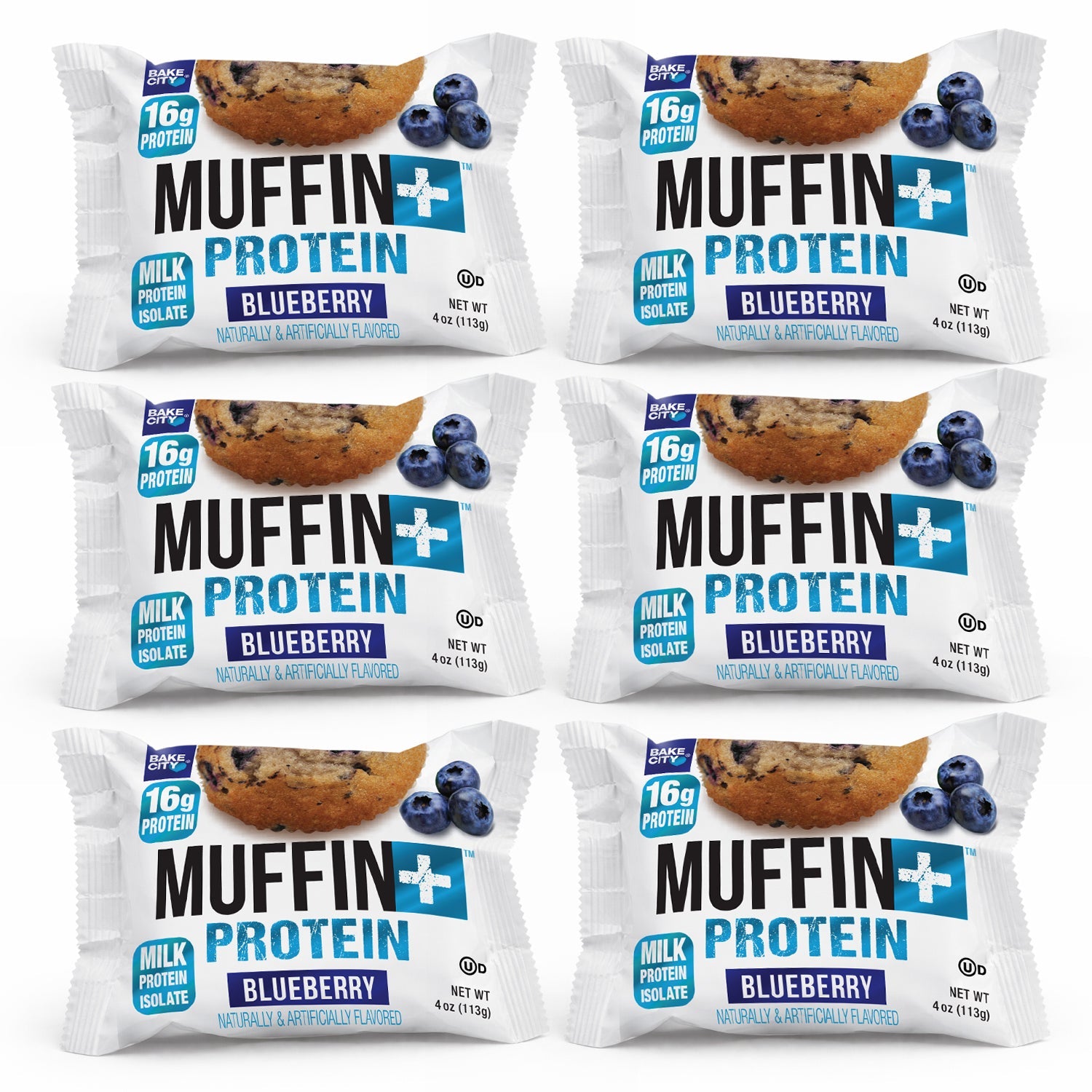 Bake City Muffin + Protein Blueberry  6 x 113g (4oz)