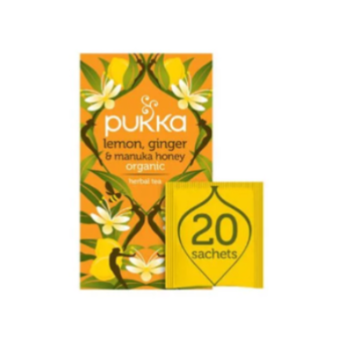 Pukka Lemon & Ginger + Manuka 4 x 40g