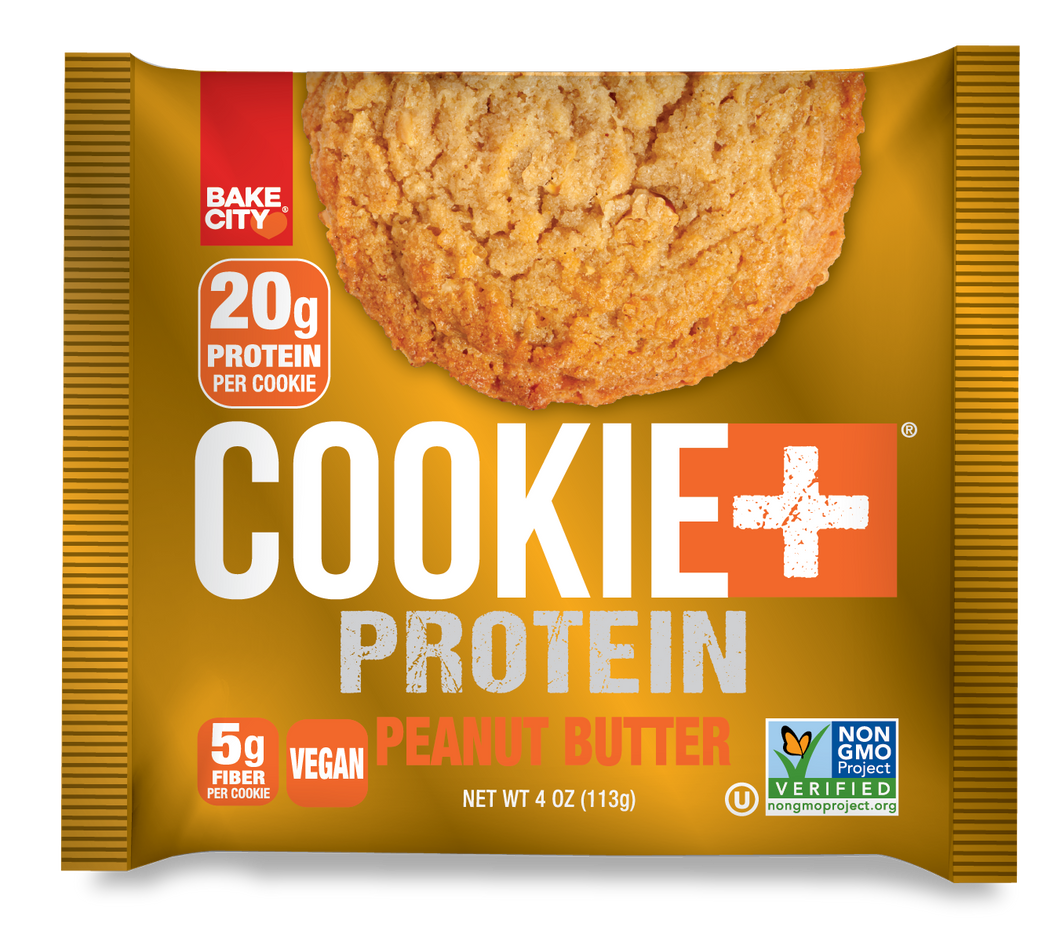 Bake City Cookie + Protein Display Peanut Butter 12 x 113g (4oz)