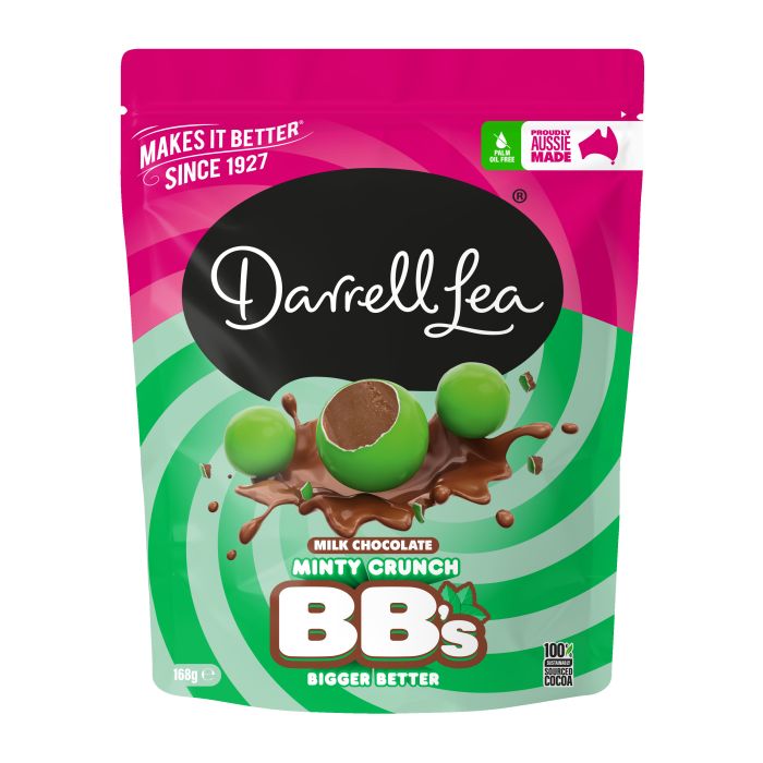 Darrell Lea Minty Milk Choc BBs NK 12 x 152g