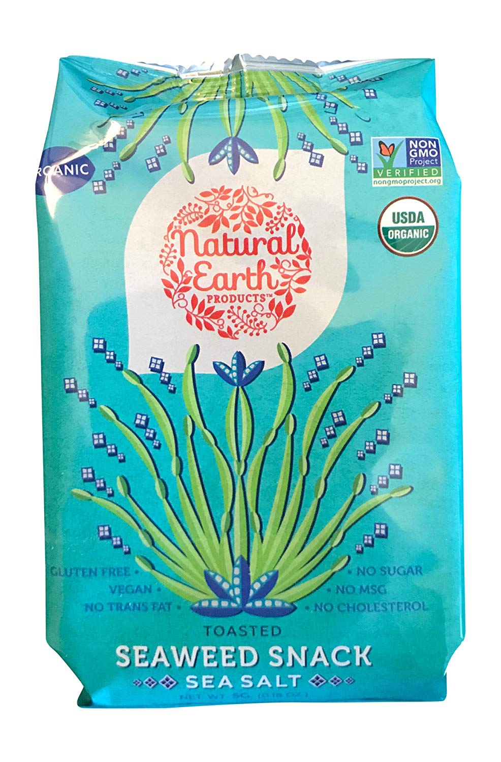 Natural Earth Products Seaweed Snack Sea Salt 12 x 5g