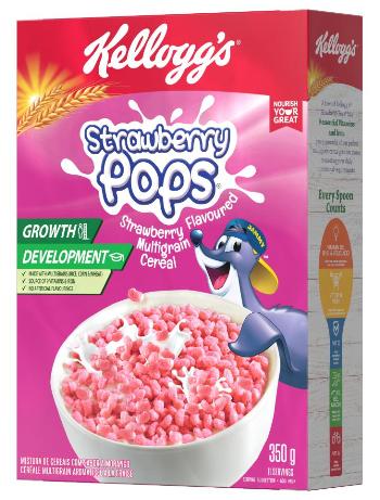 Kellogg's Strawberry Pops Original 16 x 350g