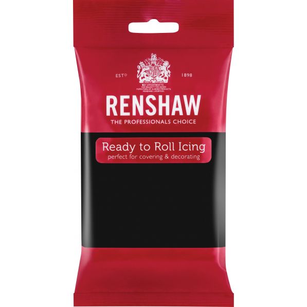 Renshaw Icing Jet Black 12 x 250g