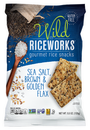Riceworks Wild Sea Salt & Flax 6 x 155g