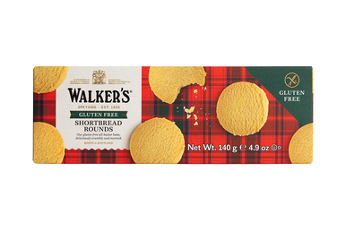 Walkers Gluten Free Shortbread Rounds 12 x 140g