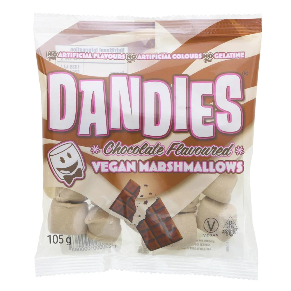 Dandies Vegan Marshmallows Chocolate 20 x 105g