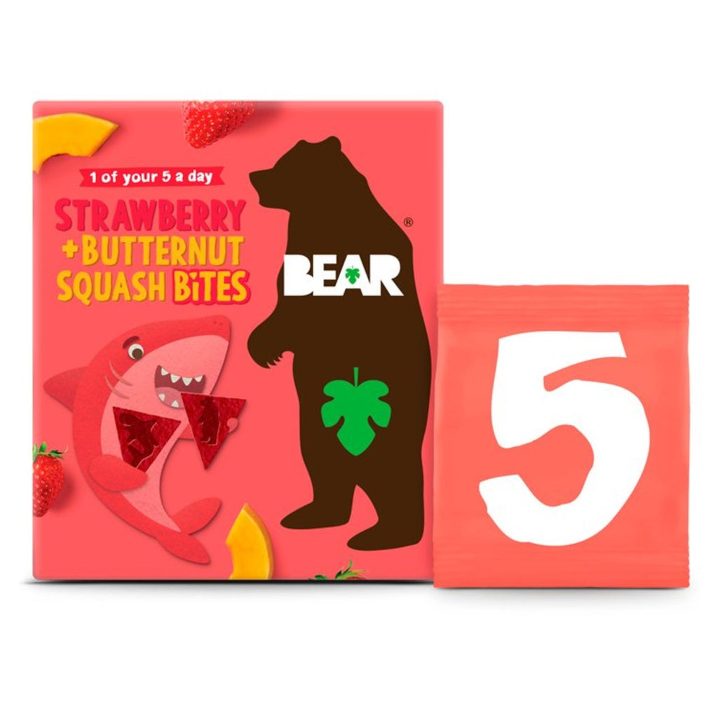 Bear Bites Fruit & Veg Shapes Strawberry & Butternut 4 x 5 x 18g