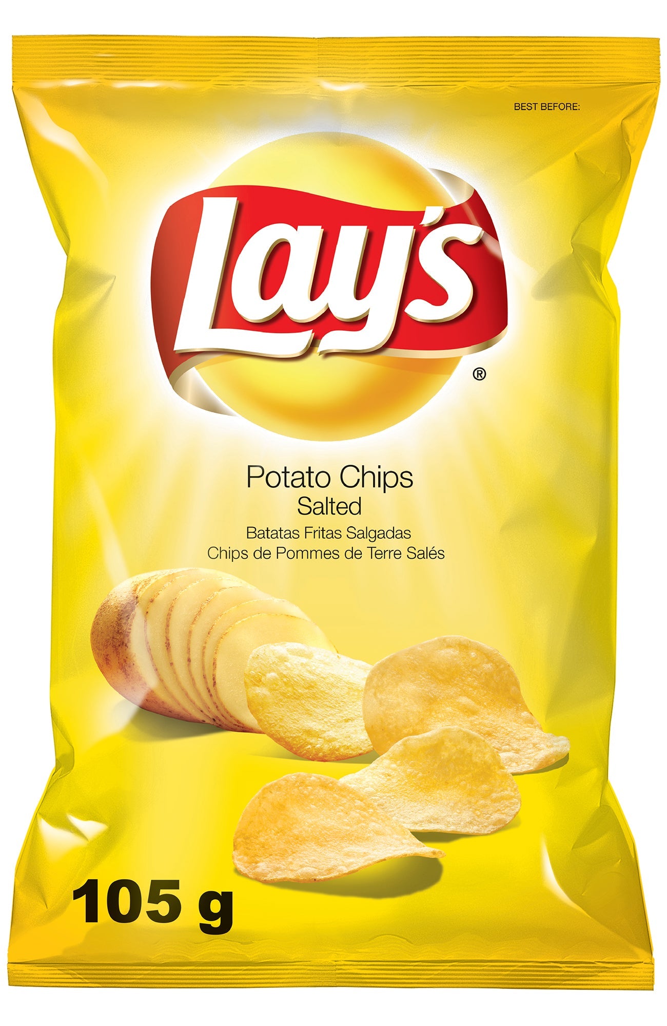 Lays LARGE Crisps Salted 20 x 105g
