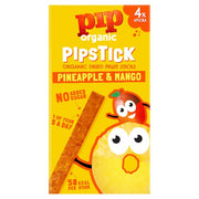 Pip Organic Pipstick  Pineapple & Mango Organic Fruit Snack 10 x 4 x 72g